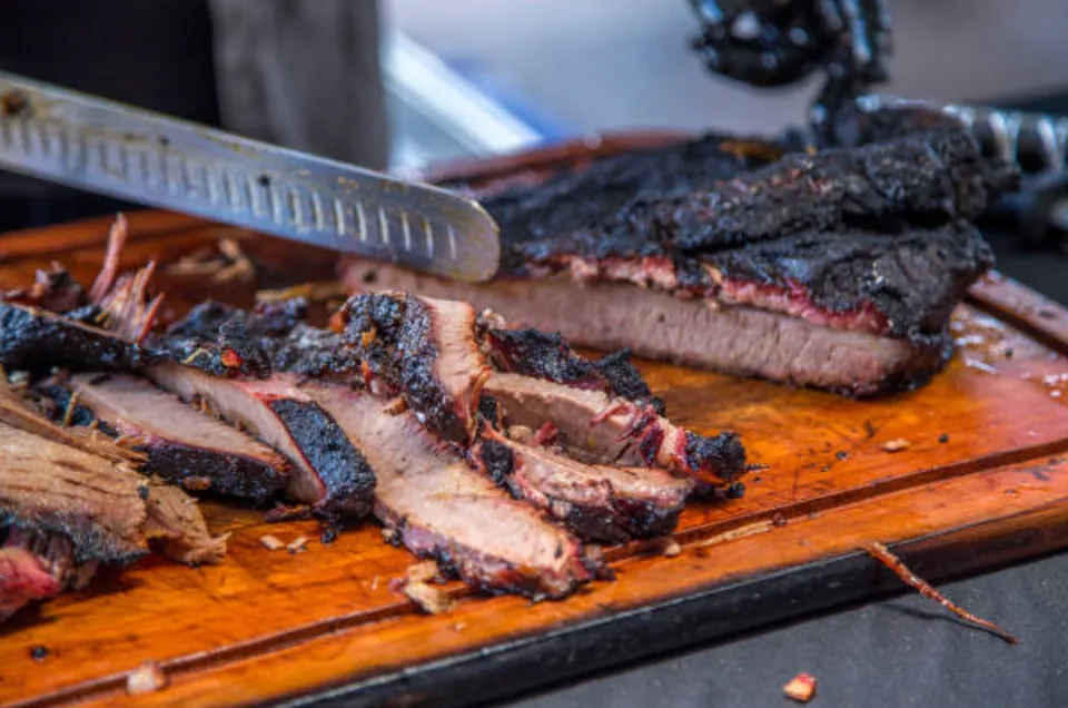 Brisket, sausage and ribs at The Salt Lick